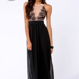 Lace and Mesh Maxi